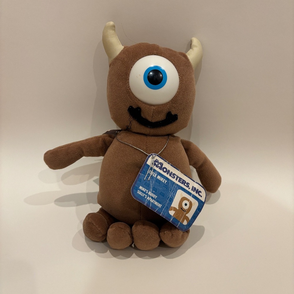 Disney Pixar Little Mikey Monsters Inc. Stuffed Animal Vintage with Tag